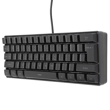 Imagem de Teclado retroiluminado, design retroiluminado, teclado mecânico com ângulo ajustável, design ergonômico para home office para jogos e trabalho