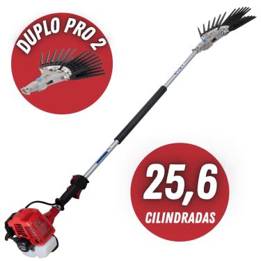 Imagem de Derriçadeira Profissional Para Colheitas de Café Nakashi DD2L262ML com Motor Mitsubishi TU26 á Gasolina 2 Tempos 25,6 Cilindradas, Haste Longa 150cm e Mãozinha Dupla Pro 2