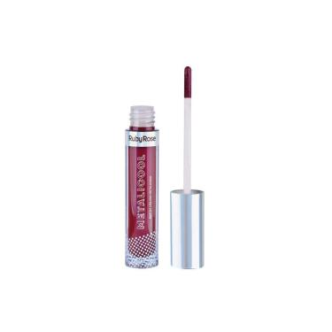 Imagem de Ruby Rose Metalicool Batom Liquido Metalico Bordo 256 4,5 Ml