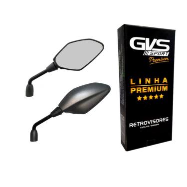 Imagem de Retrovisor GVS MT03/07/09 Fixo Rosca Padrão Honda Lente Convexa Fumê