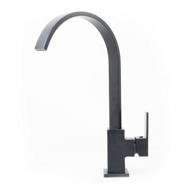 Imagem de Torneira Para Lavatório de Bancada Bica Alta Latão Black Rdx