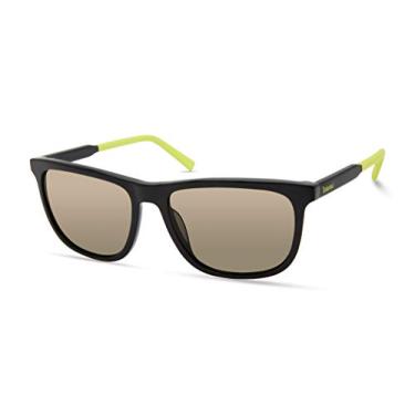 Imagem de Timberland Men's TBA9269 Polarized Rectangular Sunglasses, Shiny black, 58mm
