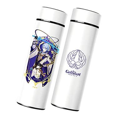 Imagem de Garrafa de água Ayato Thermos, Genshin Impact Sports Bonito Garrafa de Bebida Isolada Para Casa Escola Viagem Ao Ar Livre