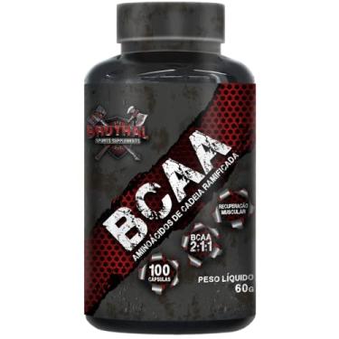 Imagem de Bcaa 100 Capsulas 2:1:1 Sem Sabor - Bruthal Sports Supplements