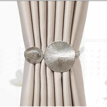 Imagem de 1 pacote de gravata de cortina elástico gancho gancho fivela clipe bonito moda poliéster acessórios decorativos para casa, roxo, preço de 1 peça