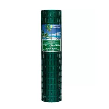Imagem de Tela Revestida Tellacor Morlan 100 x 50mm Fio 2,50mm 2,00 x 25m Verde