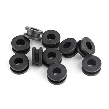 Imagem de Para arruelas de borracha cfmoto com ilhós para motocicletas ABS preto 10 peças arruelas de borracha para motocicleta 20 g/0,7 oz kit de arruelas de carenagem de motocicleta