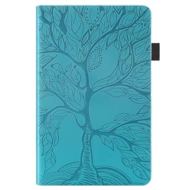 Imagem de ZiEuooo Capa para tablet Samsung Galaxy A 10.1 A 10.5 A7 Lite A 8.0 A 8.4 A8 S5e S6 Lite S7 S8 Trend capa protetora para cartão de mão elegante durável (A7 T500 T505 2020, azul)