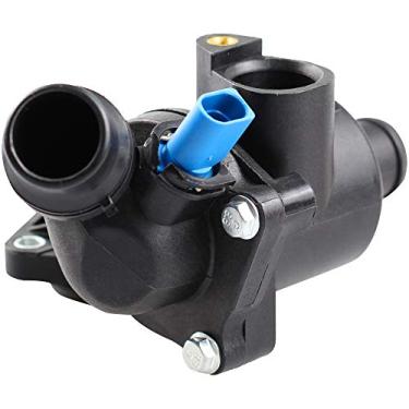 Imagem de Kit de alojamento de termostato da BOXI com sensor para 2002-2006 Audi A4/2002-2005 A4 Quattro 1.8L / 06B121111K