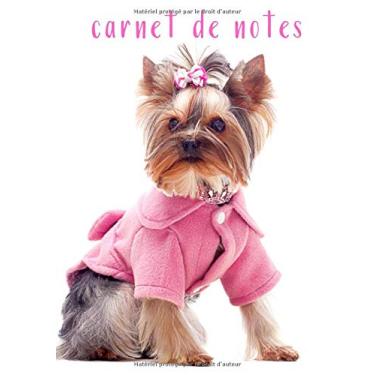Imagem de Carnet de notes: Carnet Yorkshire - cahier de notes petit chien mignon | 100 pages format 7*10 pouces