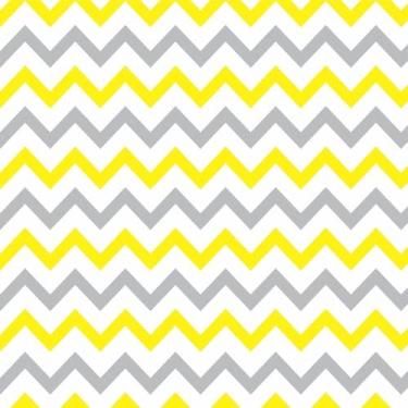 Imagem de Papel De Parede Adesivo Chevron Amarelo Cinza Quarto Sala 3m