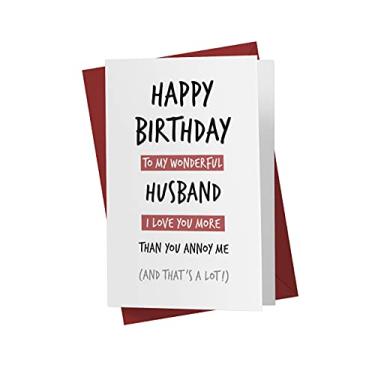 Imagem de Cartão de aniversário engraçado para marido - Cartão de aniversário de marido atrevido - Cartão perfeito para ele - Cartão de aniversário ideal para marido | Karto - More Than Husband