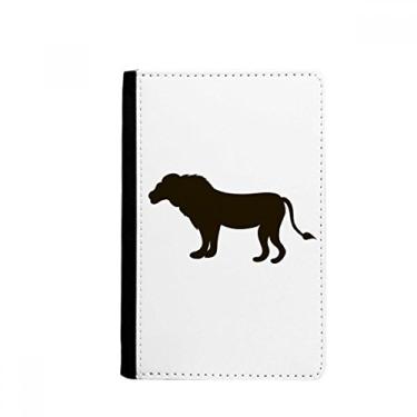 Imagem de Porta-passaporte preto leão animal retrato porta-passaporte Notecase Burse carteira capa porta-cartão, Multicolor