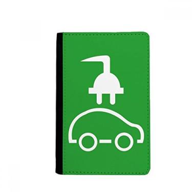 Imagem de Plugue de desenho animado veículos energéticos proteger o meio ambiente porta passaporte notecase burse capa carteira porta-cartão, Multicolor
