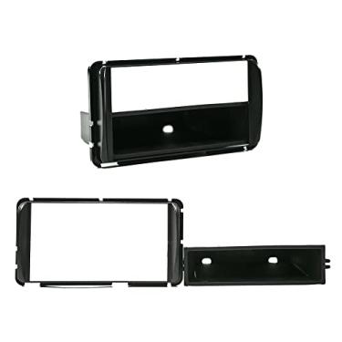 Imagem de Moldura 2 Din e 1 Din Etios 2013, 2014, 2015, 2016, 2017, 2018, 2019, 2020, 2021 Preta com porta objeto JP EPX131 Expex