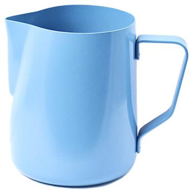 Imagem de (Blue) - Zoie + Chloe 20 oz Non-Stick Stainless Steel Milk Steaming & Frothing Pitcher (600ml) - Coffee Latte Cappuccino