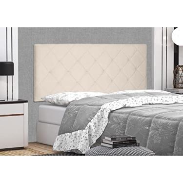 Imagem de Cabeceira Painel Estofada Queen Cama Box Casal Suspensa 1,60 M - Tânia (Suede, Bege)