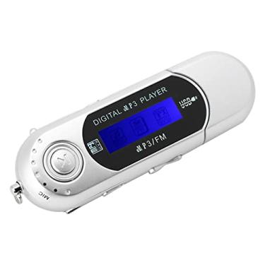Imagem de Mp3, Música Portátil Mp3 Usb Player Usb Sony Mp 3 Rádio Despertador Bluetooth Cartão de Memória de Voz Prateado Oth Cd Player Com Tela Lcd Rádio Fm (Cinza)