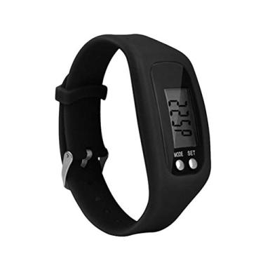 Imagem de Relógio esportivo POPETPOP LED – Relógio eletrônico de monitoramento de calorias com pedômetro multifuncional, lazer, relógio esportivo, branco