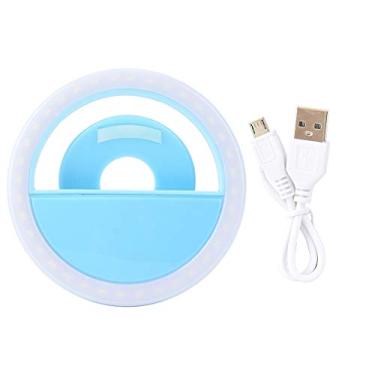 Imagem de Anel LED para vídeo e maquiagem do YouTube, Mini câmera LED com lâmpada de telefone celular, Iluminação de foto Selfie, 36 lâmpadas led de destaque Flashes móveis