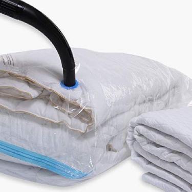 Imagem de kit 8 Sacos à Vácuo Cobertor Roupa Edredom 70 x 110 cm Clink