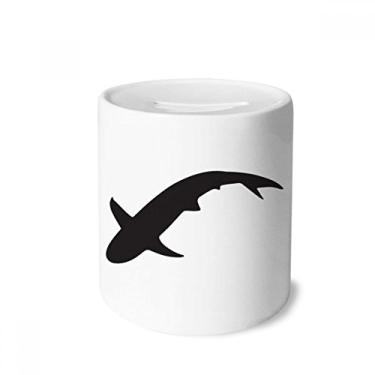 Imagem de DIYthinker Caixa de cerâmica com porta-moedas de animais ferozes e tubarão do oceano azul presente