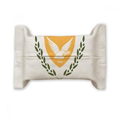Imagem de Bolsa de linho de algodão com emblema nacional do Chipre