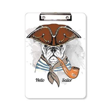 Imagem de Lovely Dog Clothes Aquarela Ilustração Prancheta Pasta Bloco de Escrita Placa de Apoio A4