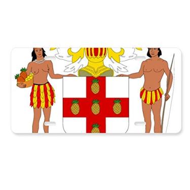 Imagem de DIYthinker Jamaica North America Placa de licença com emblema nacional de aço inoxidável