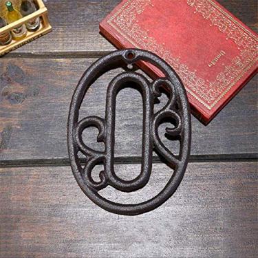 Imagem de Placa flutuante 3D de 11,4 cm em ferro fundido Metel Digital 0-9 para decoração de parede, cafeteria, bar, restaurante, mesa, número de telefone, montagem com parafuso, antiferrugem durável