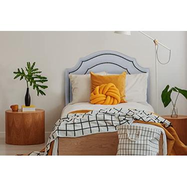 Imagem de Cabeceira Solteiro Provençal 90x60cm Dupla Courino Branco