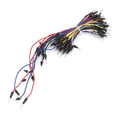 Imagem de Kit de cabos jumper 65 pPs, multicores sem solda, conector de fio jumper kit de cabo de teste