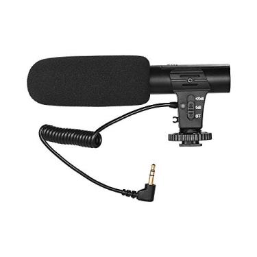 Imagem de Domary Câmera Gravação de Vídeo Microfone Supercardióide Pickup Mini Mic para Fotografia Entrevista Vlogging para DSLR Câmera Filmadora
