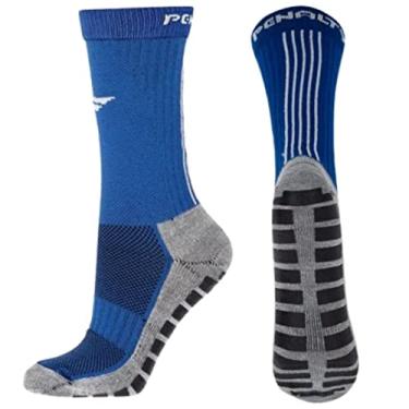 Imagem de Meia Antiderrapante Futebol Penalty Compressão Esportiva Cor:Azul