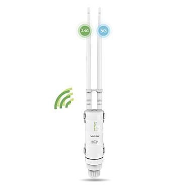 Imagem de WAVLINK AC600 Outdoor WiFi Range Extender - Amplificador de sinal sem fio de banda dupla 2.4G e 5GHz de alta potência à prova de intempéries - Compatível com os modos AP/Router/Repetidor/WISP