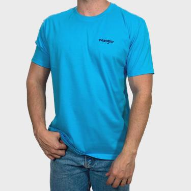 Imagem de Camiseta Basica Lisa Wrangler Masculina Azul