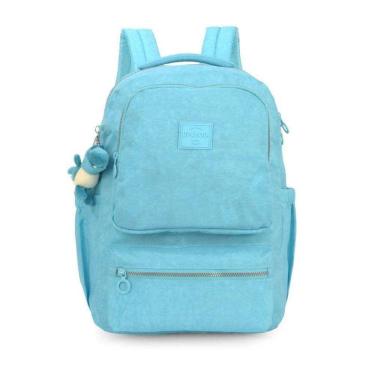 Imagem de Mochila Notebook Up4You Crinkle Chaveiro Pelúcia Dino