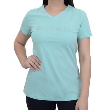 Imagem de Camiseta Feminina Columbia csc Basic Logo Verde Claro - 3210