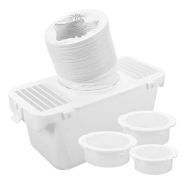 Imagem de Yardenfun 1 Conjunto De Kit De Mangueira Balde De Água Secador Duto Peça Conector De Ventilação Secador Doca Adaptador De Ventilação Placa De Parede De Ventilação Para Secador