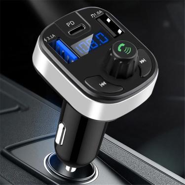 Imagem de Transmissor FM sem fio do carro  Bluetooth 5.0  Receptor de áudio mãos livres  Auto MP3 Player