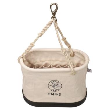 Imagem de Balde oval de 35,5 cm, encaixe giratório, lona natural