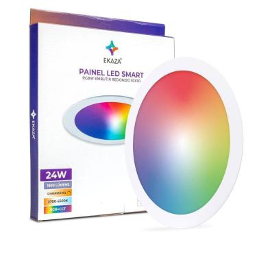 Imagem de Painel Led Smart Ekaza RGBW 30x30 24W - EKHM-T2024ER