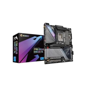 Imagem de GIGABYTE Z790 AORUS Master X (LGA 1700/Intel Z790 X/EATX/ DDR5/5* M.2/PCIe 5.0/USB 3.2 Tipo-C/Wi-Fi 7/10GbE LAN/Q-Flash Plus/EZ-Latch Plus/Placa-mãe)