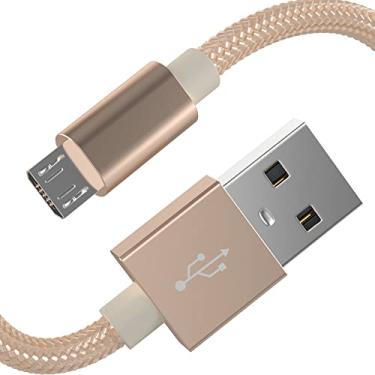 Imagem de Cabo micro USB de 1,8 m da TalkWorks, 6 feet, 6ft (Gold)