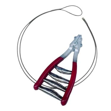 Imagem de Vaveren Braçadeira de partida esportiva, equipamento de tênis, linha de extensão de 1m, braçadeira de amarração durável, ferramenta de fixação profissional, Vermelho