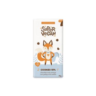 Imagem de Barra de Chocolate Branco Vegano Cookies “N” Cream 55% Super Vegan 95g