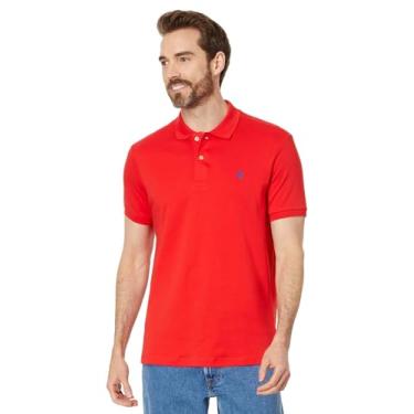 Imagem de U.S. Polo Assn. Camisa masculina sólida interloque, Havana vermelho, 2X