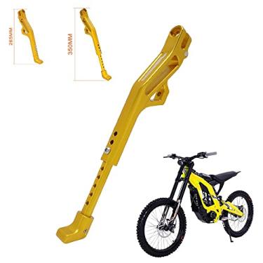Imagem de Sur Ron Kickstand, suporte lateral de motocicleta liga de alumínio CNC ajustável para Sur Ron Light Bee S/X Segway X160/X260 ouro