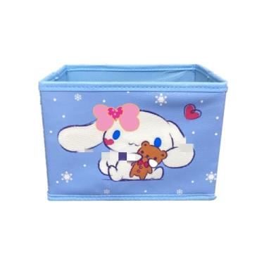 Imagem de Cestas dobráveis Cinnamoroll Kerr's Choice, caixa de armazenamento kawaii, cestas dobráveis de Cinnamoroll | Decoração de sala de escritório Cinnamoroll, acessórios para decoração de quarto Sanrio