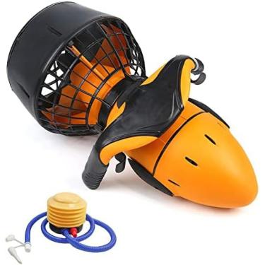 Imagem de Scooter subaquático de 300 W, impulsionadores de natação para mergulho de 3,7 mph, hélice subaquática elétrica à prova d'água de dupla velocidade para mergulho autônomo, aventuras de mergulh